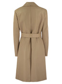 Sportmax Giottra Nappa lederen trenchcoat
