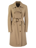 Sportmax Giottra Nappa lederen trenchcoat