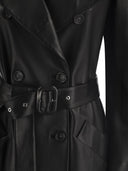 SportMax Giostra Nappa Leather Trench Coat