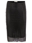Sportmax Zinnia Tulle Skirt con strass