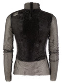 Sportmax Valdai Net Mock Up With Rhinestones