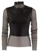 Sportmax Valdai Net Mock Up With Rhinestones