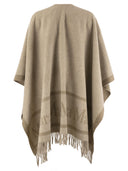Max Mara Hilde Wool Cape With Fringes