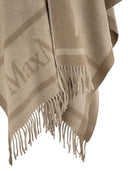 Max Mara Hilde Wool Cape With Fringes
