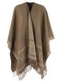 Max Mara Hilde Wool Cape med fransar
