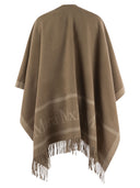 Max Mara Hilde Wool Cape med fransar