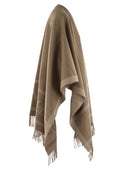 Max Mara Hilde Wool Cape med fransar