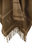 Max Mara Hilde Wool Cape With Fringes