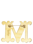 Max Mara Bath2 결정과 모노그램 브로치