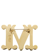 Max Mara Bath2 Monogram Brooch With Crystals
