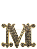 Max Mara Bath2 Monogram Brooch With Crystals