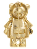 Max Mara Shiny Metal Bear Brooch