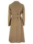 Weekend Max Mara Manu Long Wool Robe Coat