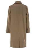 Weekend Max Mara Zum Double Breasted Coat In Wool Drap