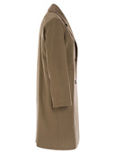 Weekend Max Mara Zum Double Breasted Coat In Wool Drap