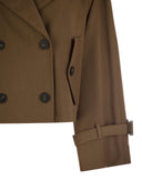 주말 Max Mara Opossum Drip Proof Gabardine Short Trench 코트