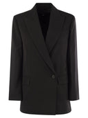Weekend Max Mara Umbro Wool Canvas Dwukasowy Blazer