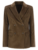 Weekend Max Mara Katanga Cotton Velvet Blazer