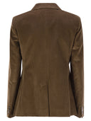 Weekend Max Mara Katanga Cotton Velvet Blazer
