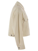 Weekend Max Mara Ribe Cotton Bull Cropped Jacket