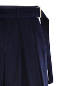 Weekend Max Mara Zucca Pleated Velvet Miniskirt