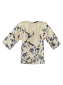 Weekend Max Mara Filippo trykte silke blød bluse