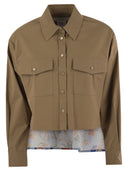 Week-end Max Mara Decano Imprimé Coton Twill Shirt