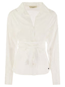 Weekend Max Mara Torino Cotton Poplin Criss Cross Shirt