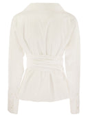 Weekend Max Mara Torino Cotton Poplin Criss Cross Shirt
