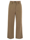 Weekend Max Mara Urial Cotton Satinafgrødebukser