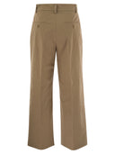 Weekend Max Mara Urial Cotton Satinafgrødebukser