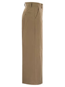 Weekend Max Mara Urial Cotton Satinafgrødebukser
