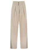 Weekend Max Mara Dingey Loose Fitting Trousers In Wool Blend