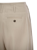 Weekend Max Mara Dingey Loose Fitting Trousers In Wool Blend