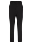 Weekend Max Mara Estasi Straight Trousers In Technical Wool