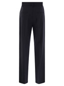 Weekend Max Mara Visivo Wool Canvas Palazzo Trousers