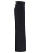 Weekend Max Mara Visivo Wool Canvas Palazzo Trousers