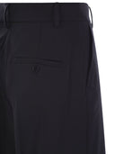 Weekend Max Mara Visivo Wool Canvas Palazzo Trousers