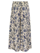 Weekend Max Mara Tortona Wide Trousers In Silk Twill