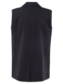 Weekend Max Mara Woman Stretch Wool Canvas Waistcoat