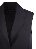 Weekend Max Mara Woman Stretch Wool Canvas Waistcoat