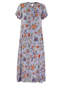 Weekend Max Mara Revere Printed Silk T Shirt Dress