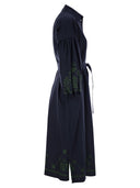 Wochenende Max Mara Ossola Baumwolle und Leinen chemierteres Kleid