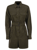 Weekend Max Mara Manager Cotton Gabardine Cargo Abito