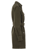 Weekend Max Mara Manager Cotton Gabardine Cargo Abito