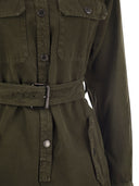 Weekend Max Mara Manager Cotton Gabardine Cargo Abito