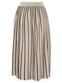 Weekend Max Mara Finance Stretch Viscose Pleated Skirt