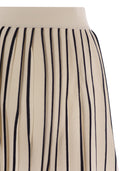 Weekend Max Mara Finance Stretch Viscose Pleated Skirt