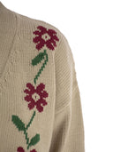 Weekend Max Mara Teulada Cotton Cardigan With Intarsia