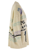 Weekend Max Mara Acacia Oversized Cotton Jacquard Cardigan
